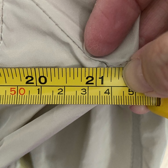 Beautiful Neutral GERARD DAREL Double Breasted Short Trench Coat Bow Cuff 46 14 - Picture 9 of 10